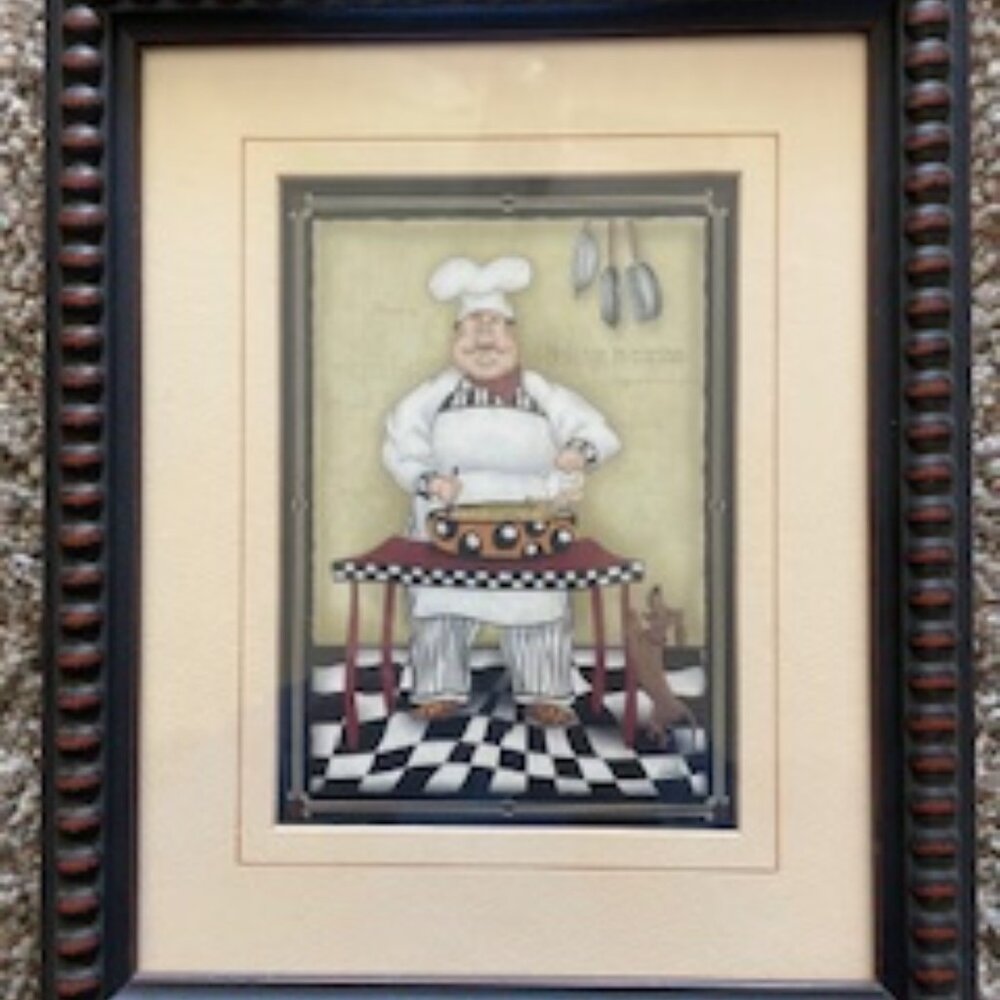 Framed Wall Art - Kitchen Chef